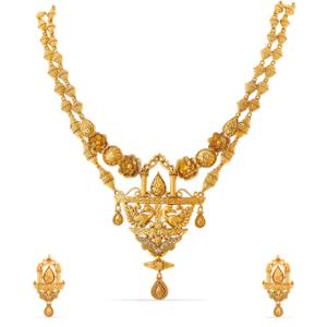 Buy 22 Karat Gold Necklace Set