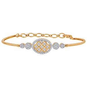 Buy 14 Kt Gold & Diamond Bracelet