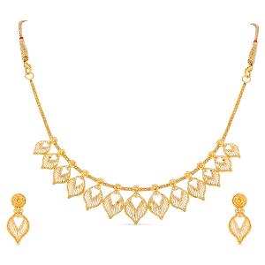Buy 22 Karat Gold Necklace Set