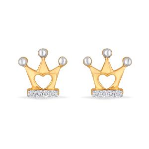 Buy 14 Karat Gold & Diamond Earrings
