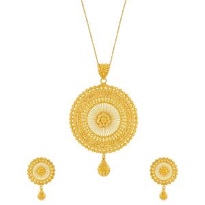 Buy 22 Karat Gold Pendant Set