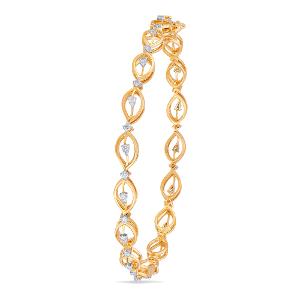 Buy 18 Karat Gold & Diamond Bangle