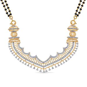 Buy 14 Karat Gold & Diamond Mangalsutra