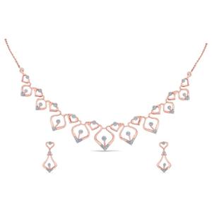 Buy Leafy Glamour Diamond Necklace Set