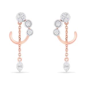 Buy Constellation Drop Gold & Diamond Earrings