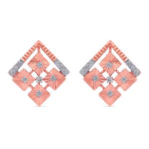 Buy 14 Karat Gold & Diamond Earrings