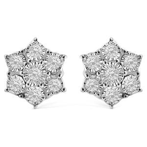 Buy 18 Karat Gold & Diamond Earrings
