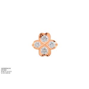 Buy 22 Karat Gold & Diamond Nose Pin