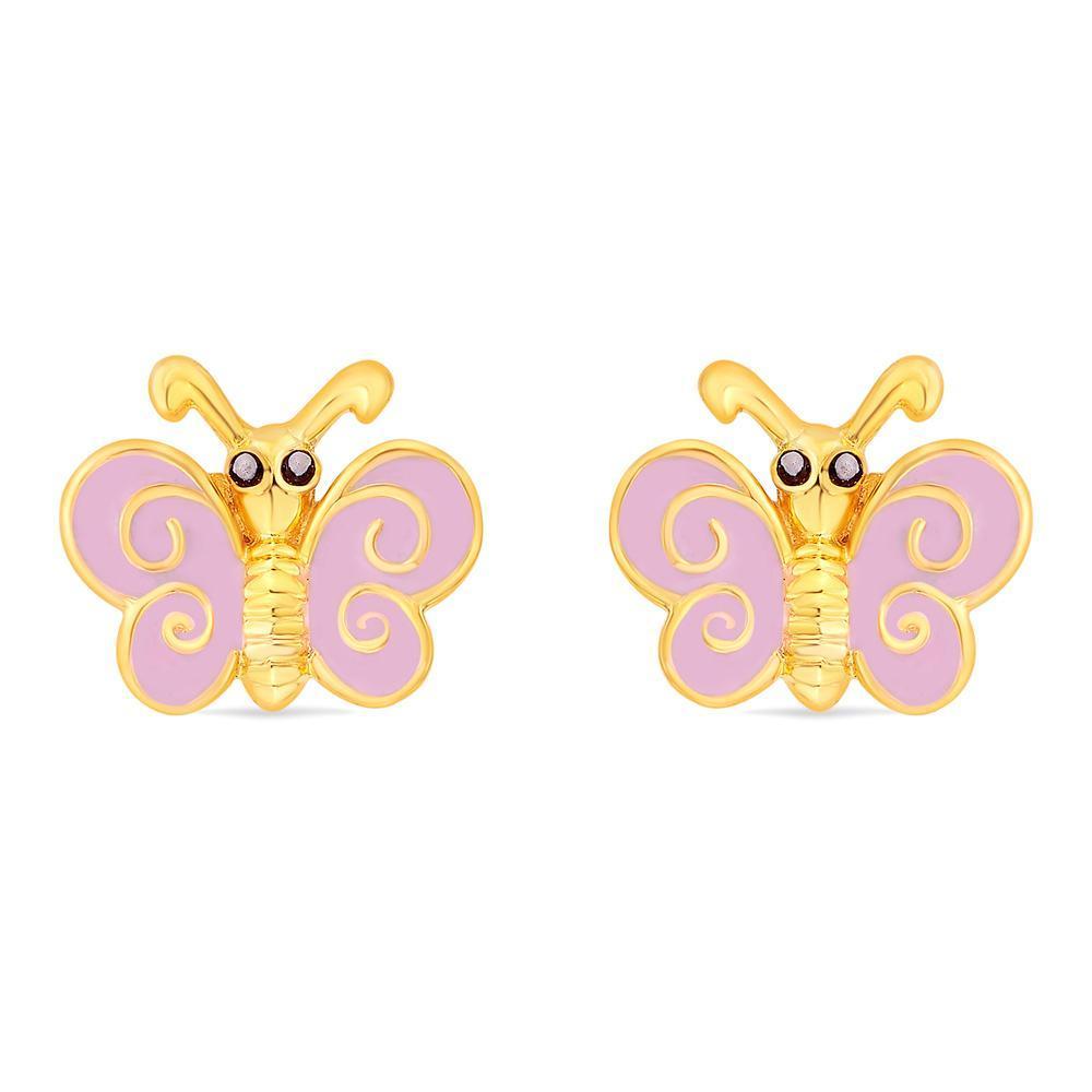 Buy Pink Butterfly Studs