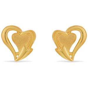 Buy 22 Karat Classic Heart Gold Studs