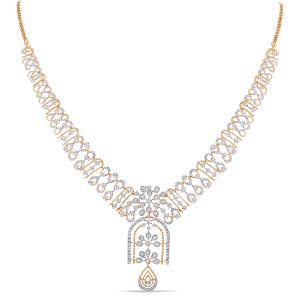 Buy 14 Karat Gold & Diamond Necklace