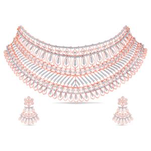 Buy 14 Karat Gold & Diamond Necklace Set