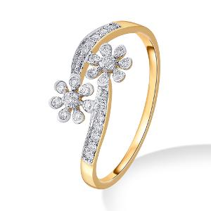 Buy 14 Karat Gold & Diamond Ring