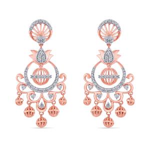 Buy 14 Karat Gold & Diamond Earrings