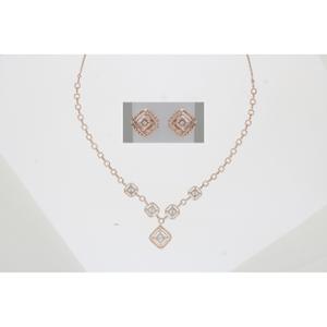 Buy 14 Karat Gold & Diamond Necklace Set