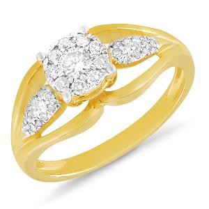 Buy 18 Karat Gold & Diamond Ring