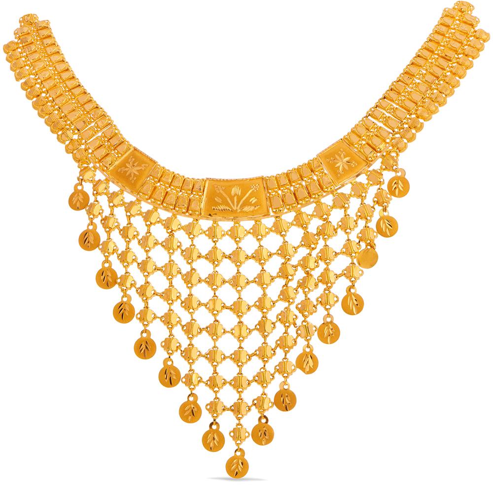 Buy 22 Karat Gold Necklace Set