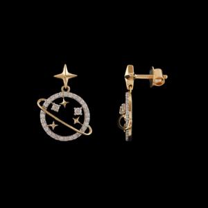 Buy 18 Karat Gold & Diamond Earrings