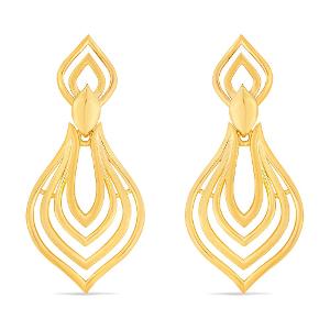 Buy Rippled dangling earrings