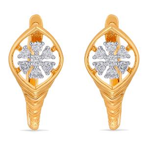 Buy 14 Karat Gold & Diamond Earrings