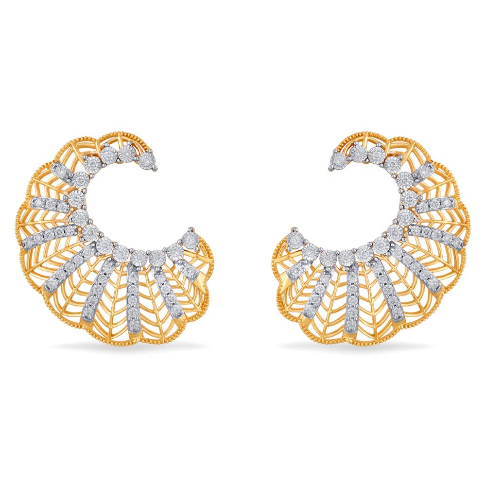 14KT Gold & Diamond Earrings | Diamond - Reliance Jewels