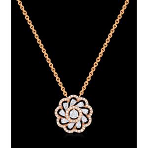 Buy 18 Karat Gold & Diamond Pendant Set