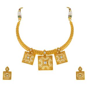 Buy 22 Karat Gold Necklace Set