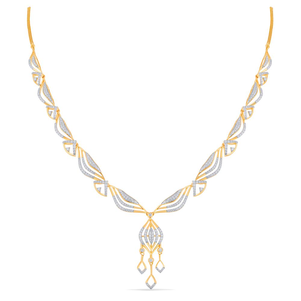 Buy 18 Karat Gold & Diamond Necklace