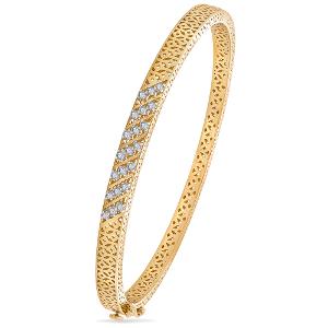 Buy 14 Karat Gold & Diamond Bracelet