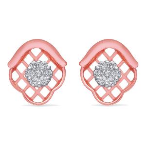 Buy Beguiling Floral Diamond Earrings