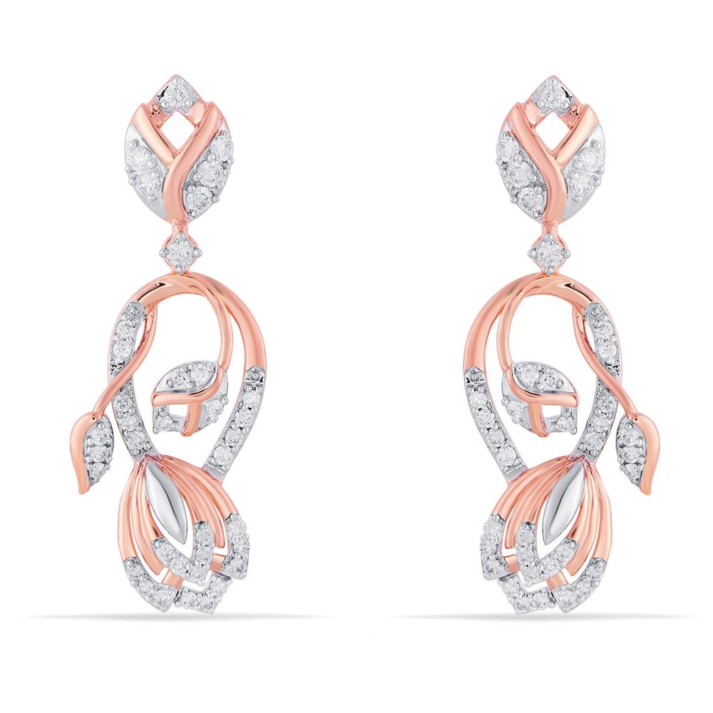 Buy 18 Karat Gold & Diamond Earrings
