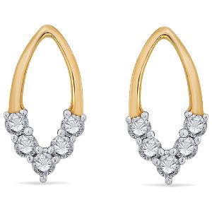 Buy 18 Karat Gold & Diamond Earrings