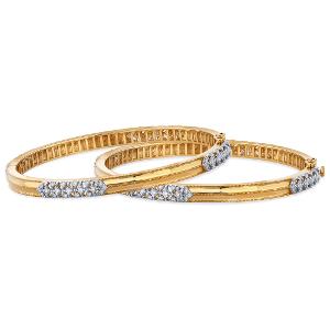 Buy 18 Karat Gold & Diamond Bangle