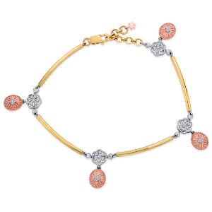 Buy 14 Karat Gold & Diamond Bracelet
