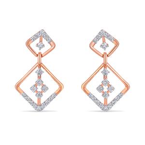 Buy 14 Karat Gold & Diamond Earrings