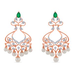 Buy 18 Karat Gold & Diamond Earrings